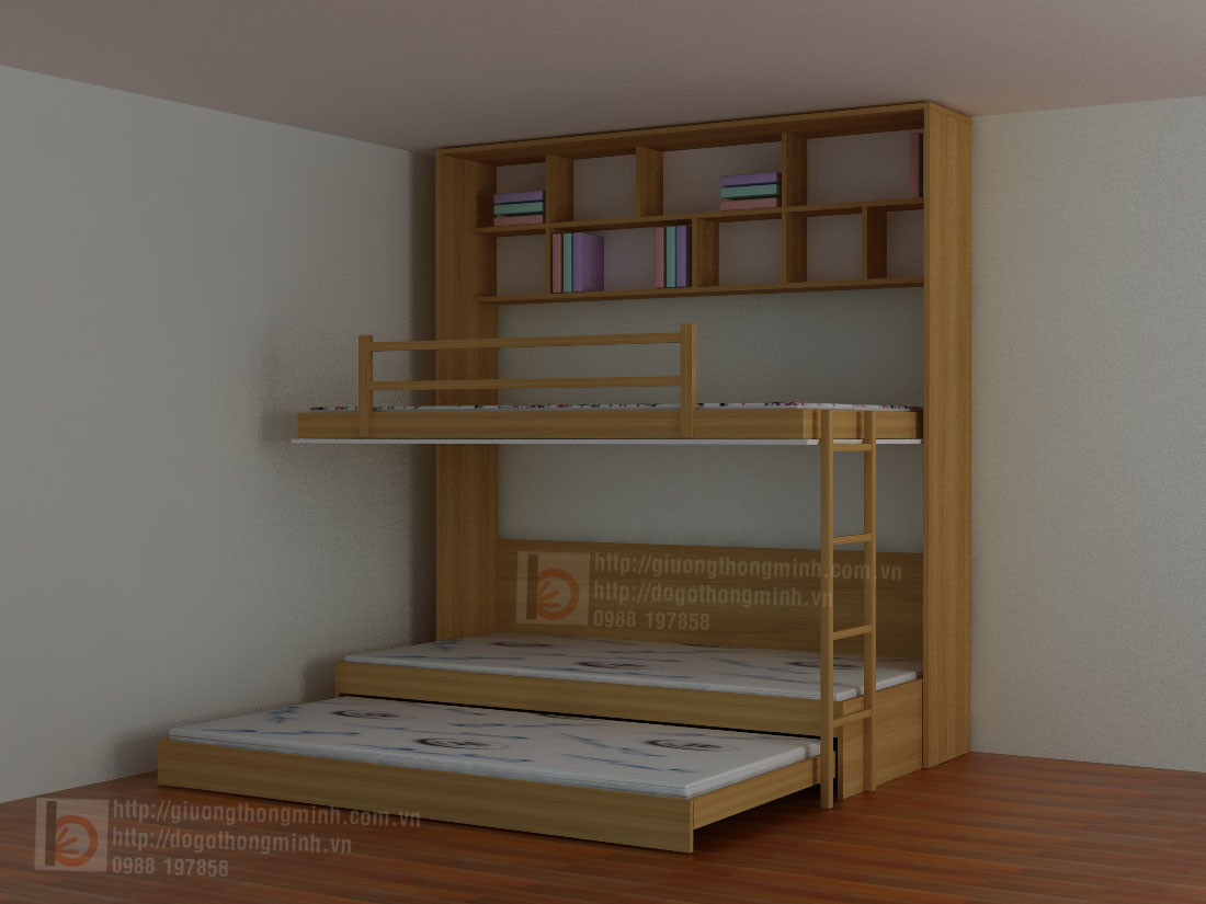 giường tầng thông minh kết hợp