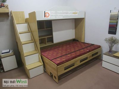 giường tầng thông minh Wallbed
