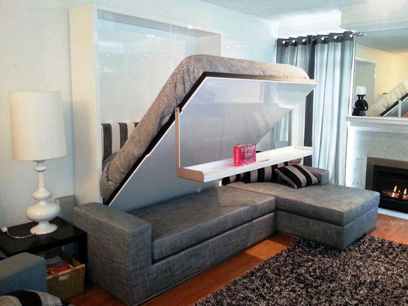 thiết kế giường gỗ thông minh