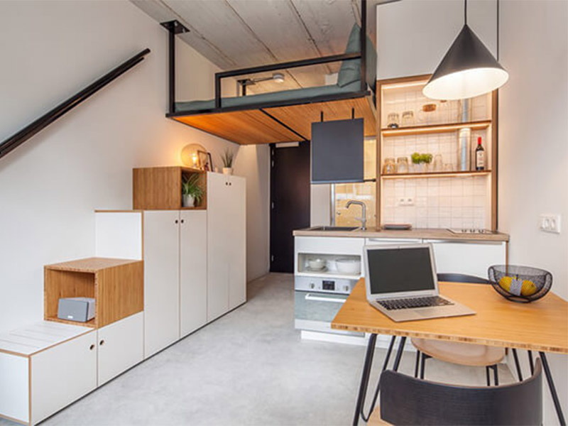 Thiết kế nội thất căn hộ chung cư nhỏ phong cách tối giản