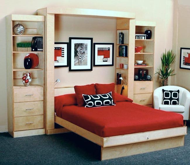 giường gỗ thông minh
