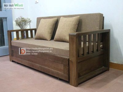 sofa giường tay gỗ màu óc chó5