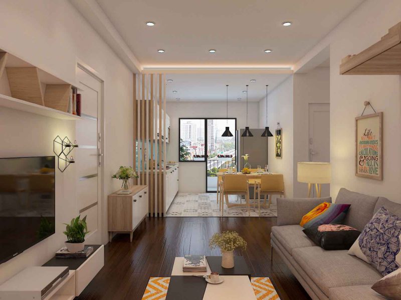 Những điểm cần lưu ý khi thiết kế nội thất phòng khách chung cư nhỏ