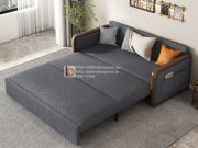 sofa giường thông minh tay viền gỗ