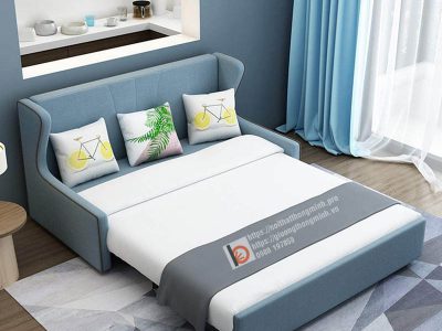 sofa giường xanh