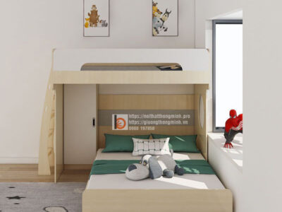 giường tầng gỗ CN cho bé2
