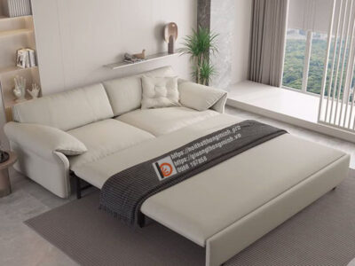 sofa bed trang tay goi